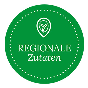 Icon mit der Aufschrift: Regionale Zutaten