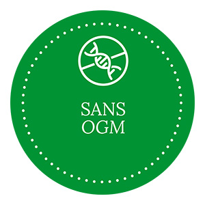 Icône avec la mention : sans OGM